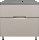 Style Line Тумба с кварцевой раковиной жасмин Матис 70 серый шелк